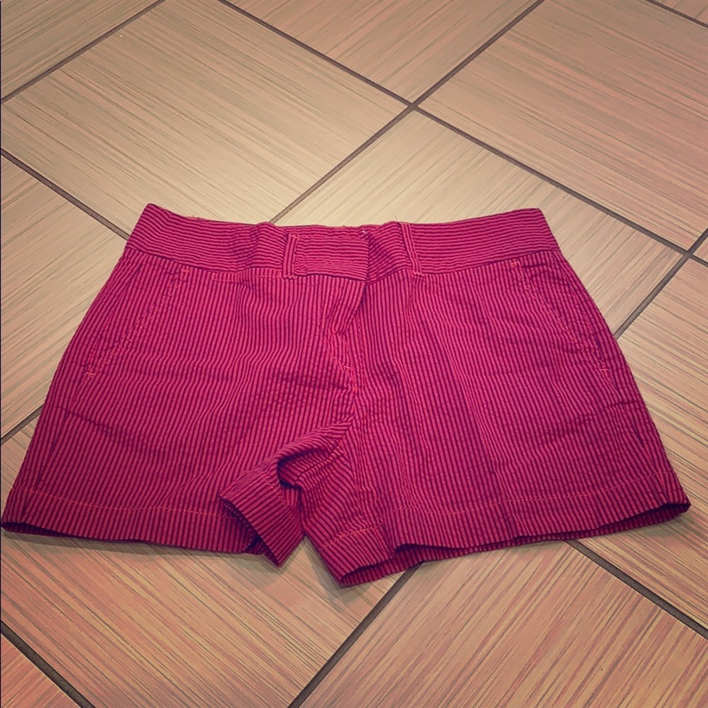 Red Striped LOFT shorts